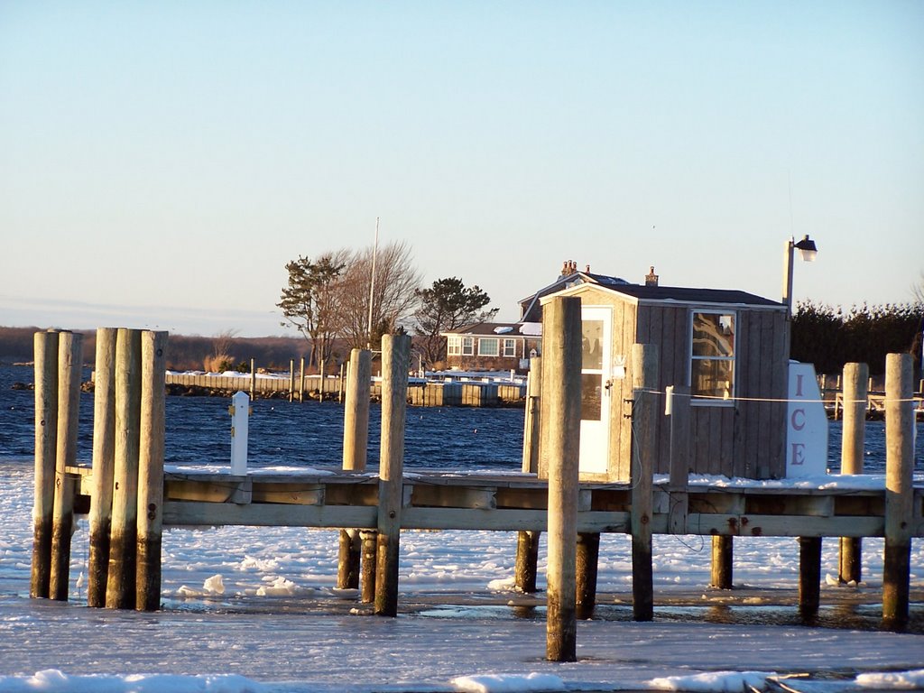 Watch Hill Ice Machine in Winter by Mark Siciliano