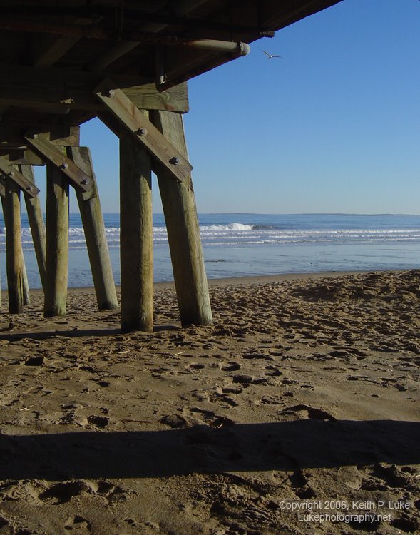 Under the Pier - Old Orchard Beach, Maine by Keith P. Luke