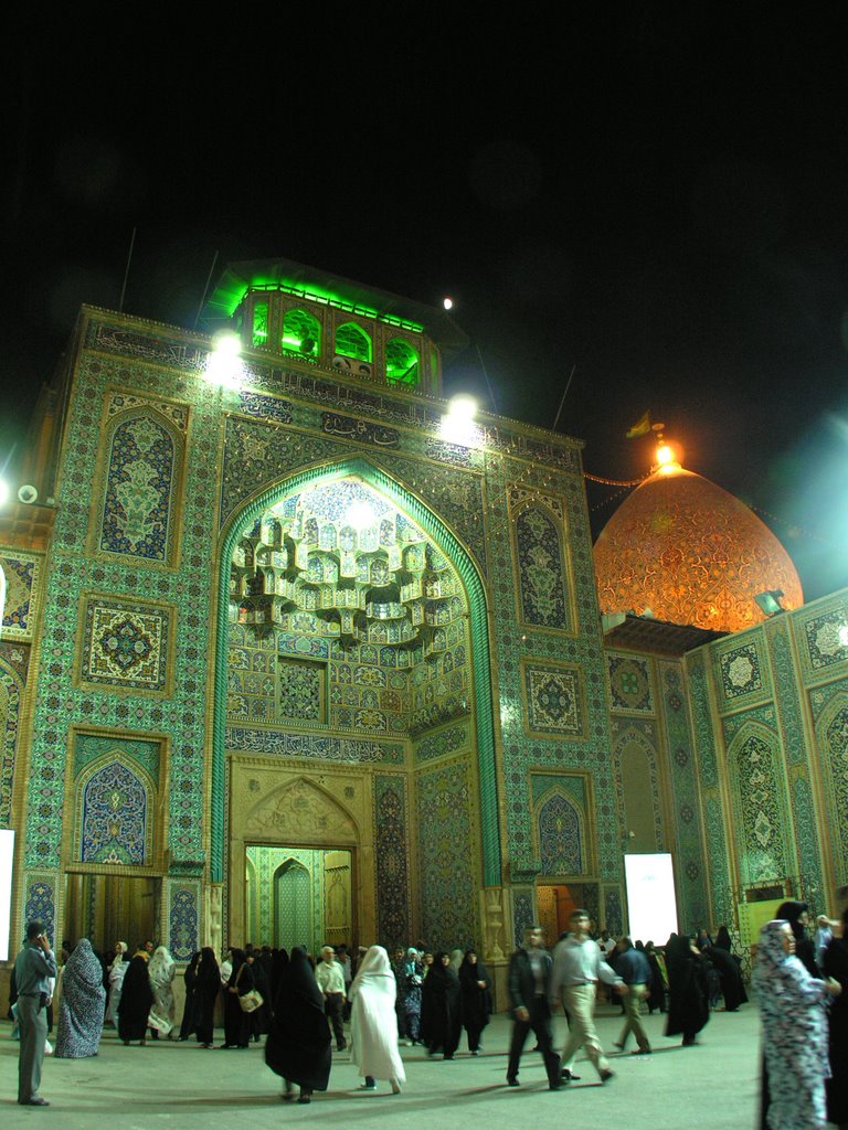 Entrance to Shah-e Cheragh Mausoleum (Holy shrine) by IPAAT