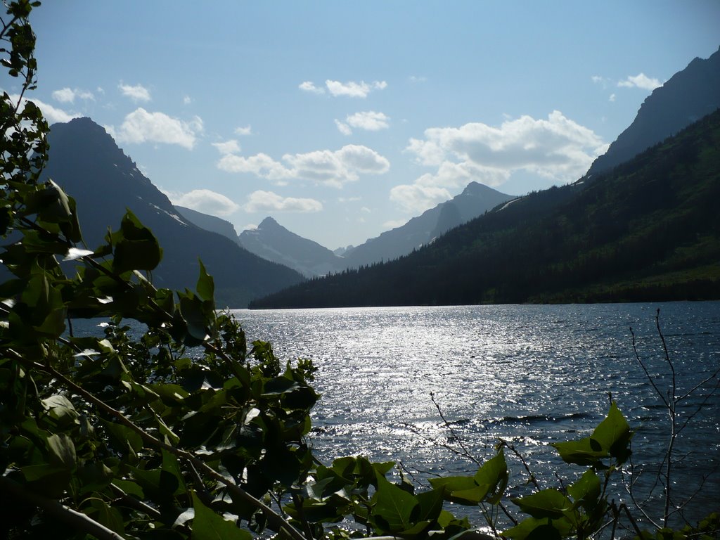 Looking west across Two Medicine Lake, Glacier National Park by Steve Bowman