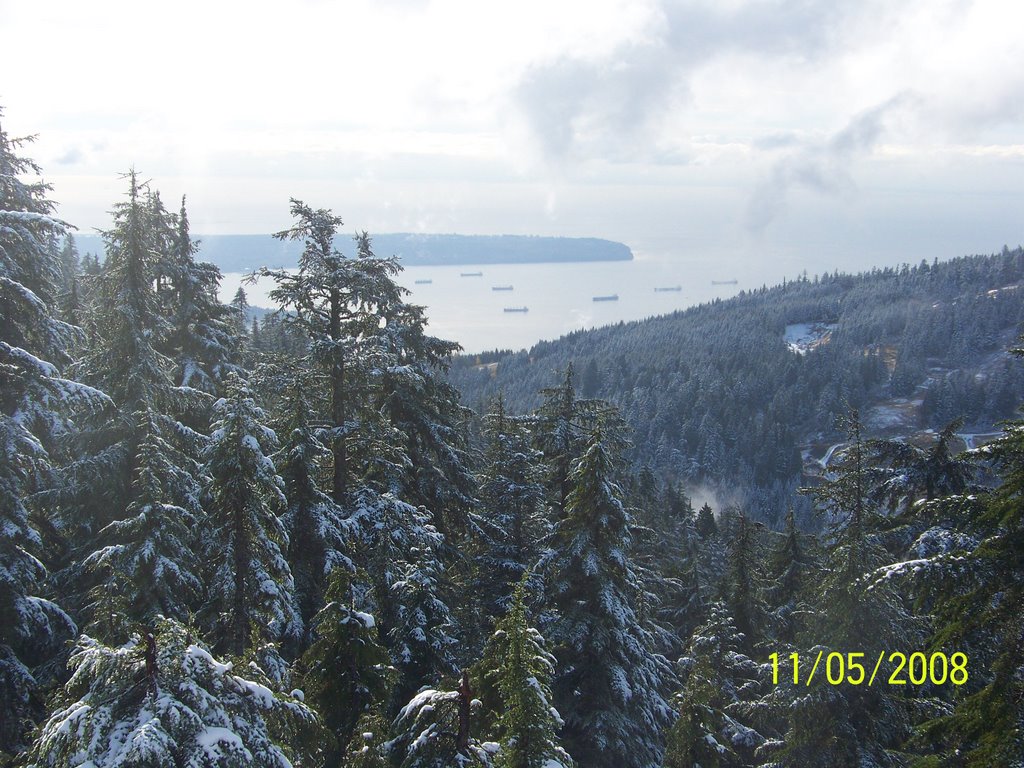 Point Grey, Burrard Inlet and Lower Grouse Ridge by Wester Van