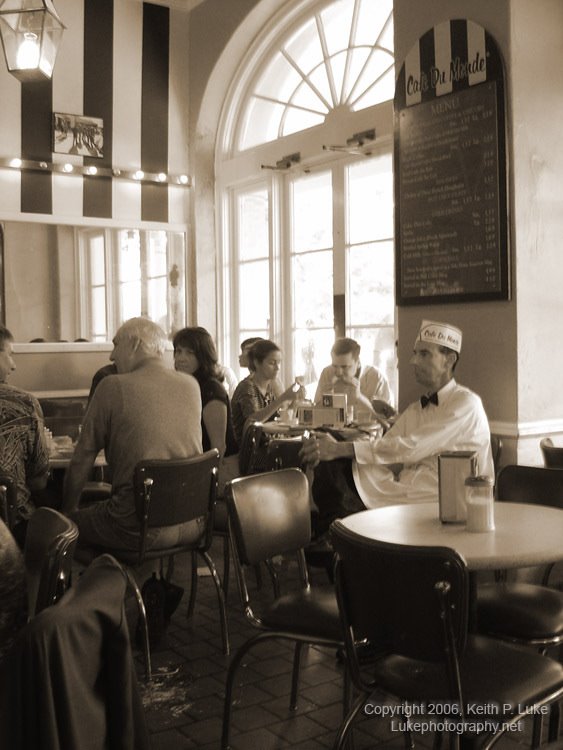 Cafe Du Monde - New Orleans by Keith P. Luke