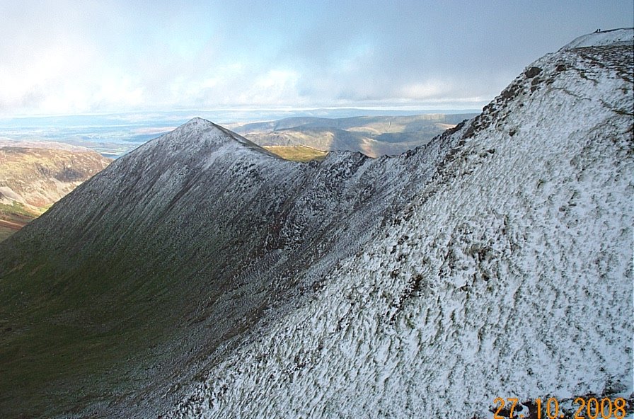 Striding Edge from just below Helvellyn summit by Anthony Belfrage