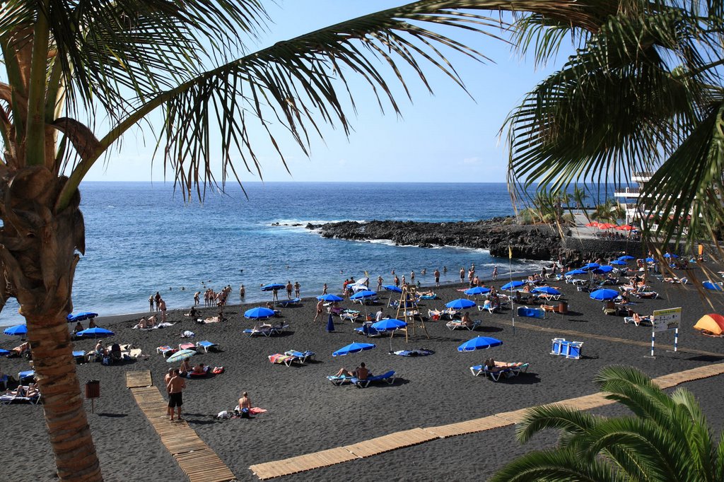 Арена. Пляж с черным песком. The beach with black sand by d_k