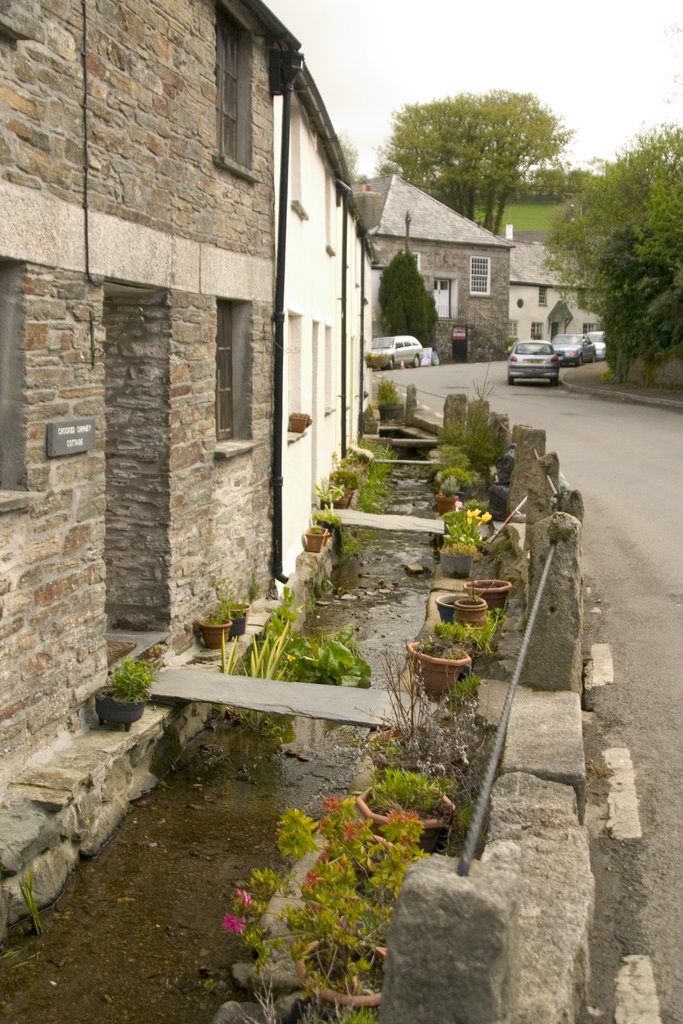 Altarnum Cornwall Südengland Die Hauptstraße by wolfgang rogel