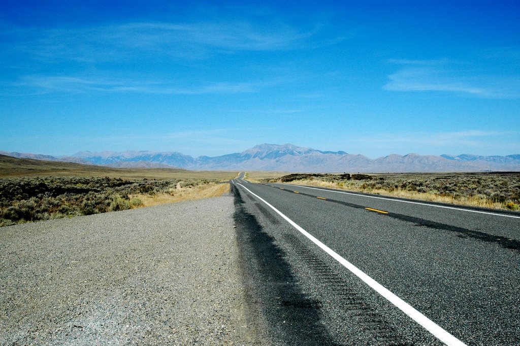 Cruising U.S. 93 near The Craters of the Moon. by Valkyrie Rider