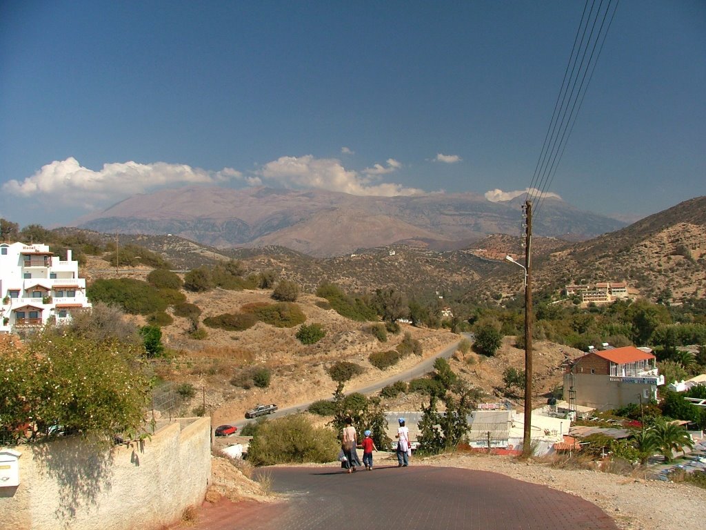 Görög táj Fodele felé ( Greek landscape towards Fodele ) by Tibor Hebhart