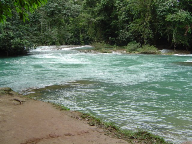 Rio antes de caer por las cascadas by Alejandro Guzmán Rob…