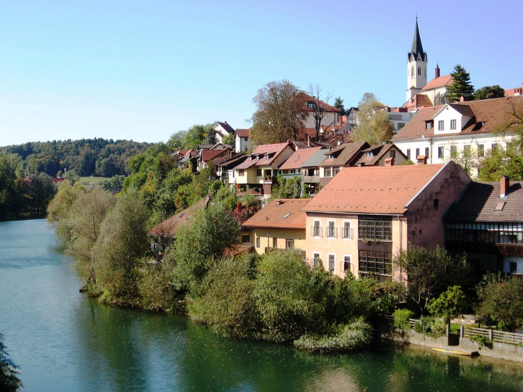 NOVO MESTO vista dal Ponte by Gigi MERICO-(Sava-TA)