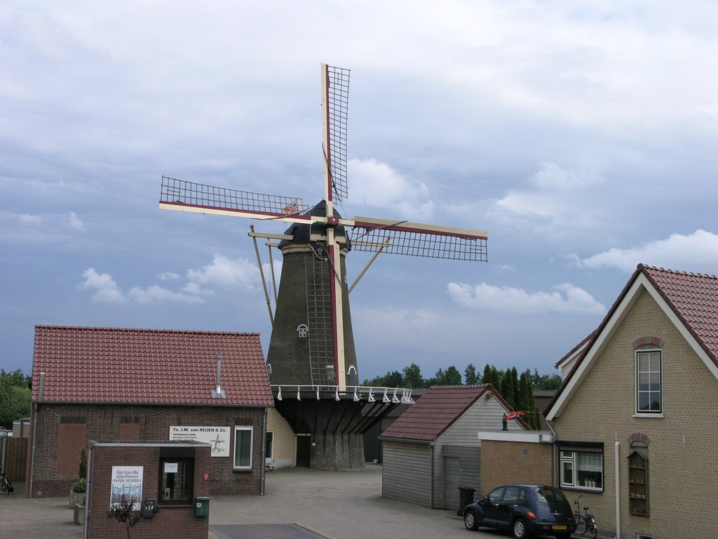 Achthuizen Nederland - Molen Windlust by Frans van Unen