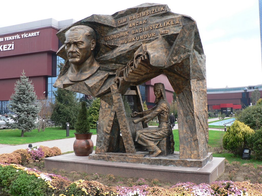 Statue near the Buttim Market Town in Bursa by Tamás Katona