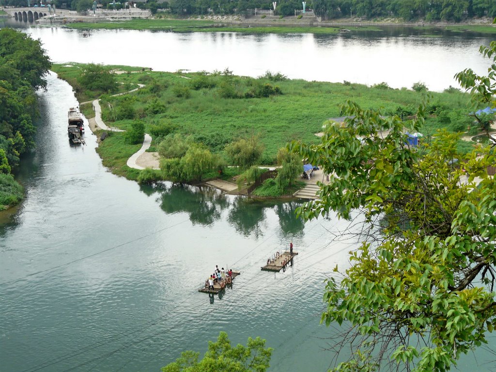 View from Wind Cave; Diecai Garden. Guilin, China. by Nicola e Pina China