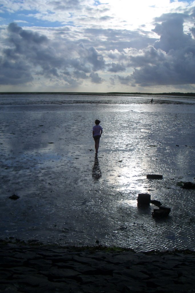 Wadlopen in de avondzon by KaatjeVee