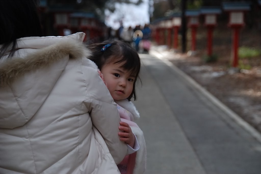 Kind auf dem Mount Takao by engerim