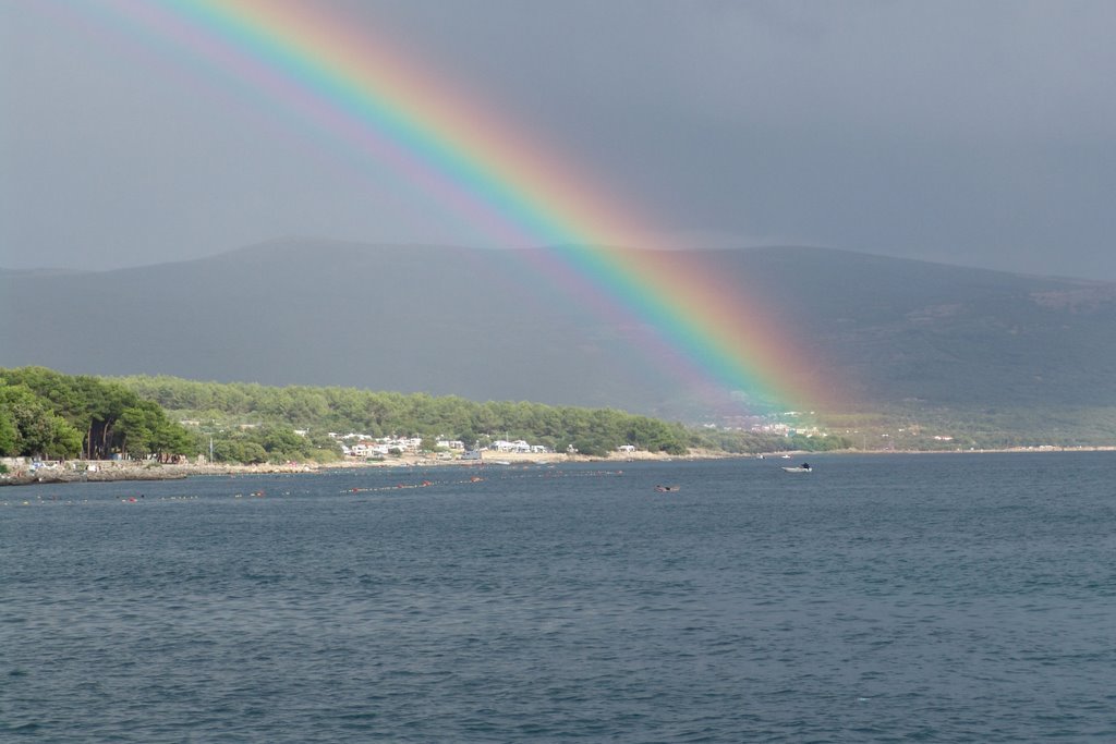 Rainbow near Krk by Roman Čepon