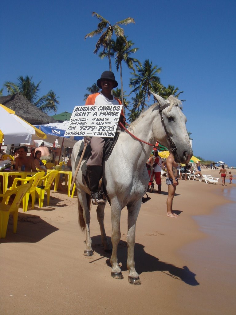 Aluguel de cavalos na Praia de Guarajuba by Jô Rodrigues