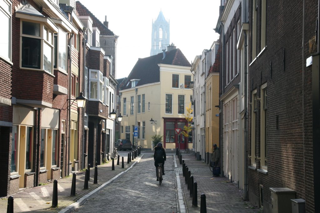 Raamprostitutie Hardebollenstraat, Voorstraat, Domtoren. by Carl030nl