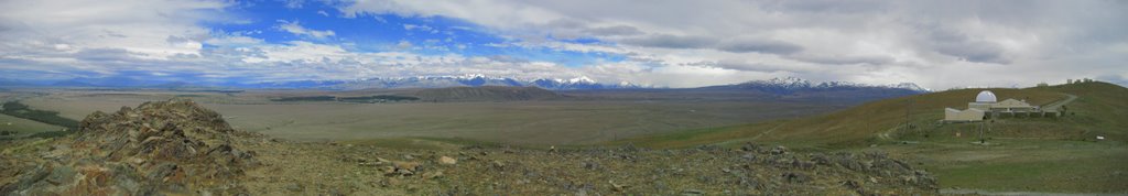 MacKenzie Basin Panorama, viewed from Mt John by blue_polaris85