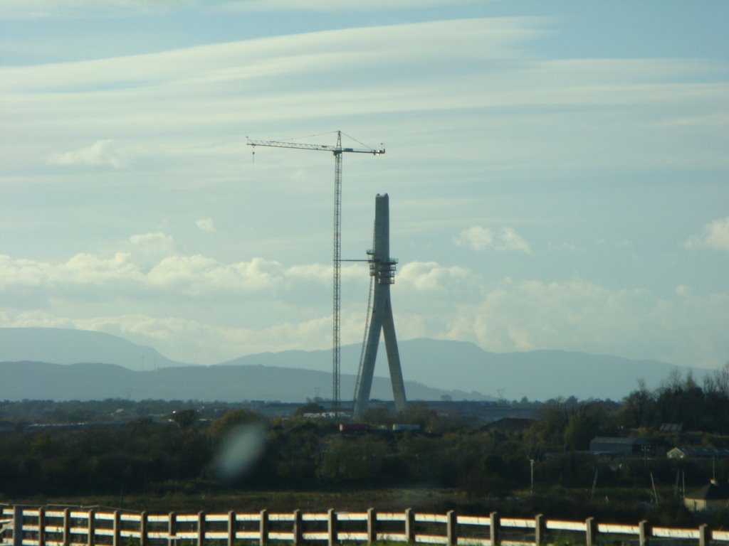 View of Bridge Under Construction over River Suir from Golflinks Road by garyduggan