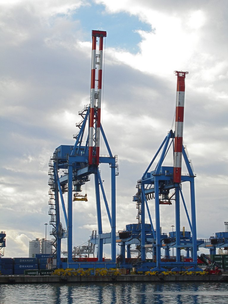 #164 - Two steel giraffes, Genova, Italy by Andrea Allasio