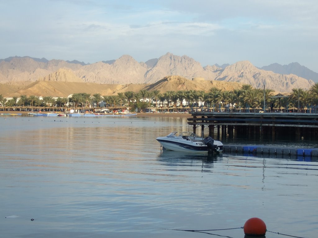 Old Sharm Bay & Mountains by guide paul