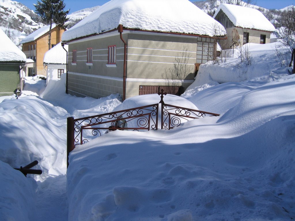 Rosia Montana in winter by c.robert