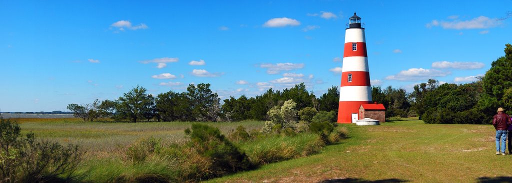 Sapelo Island Lighthouse Panoramic by barishiman