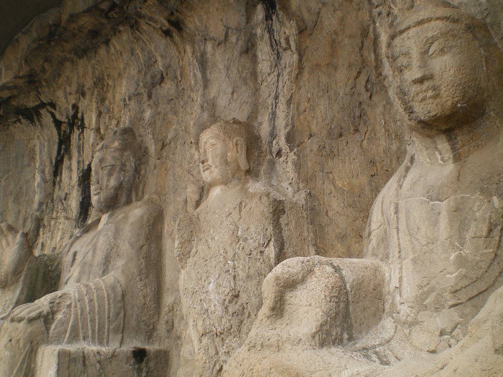 Buddha Statues in Longmen Caves, Louyang, China by gsella