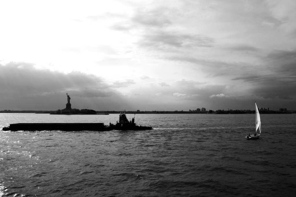 La baie d'Hudson et la statue de la liberté by jobill