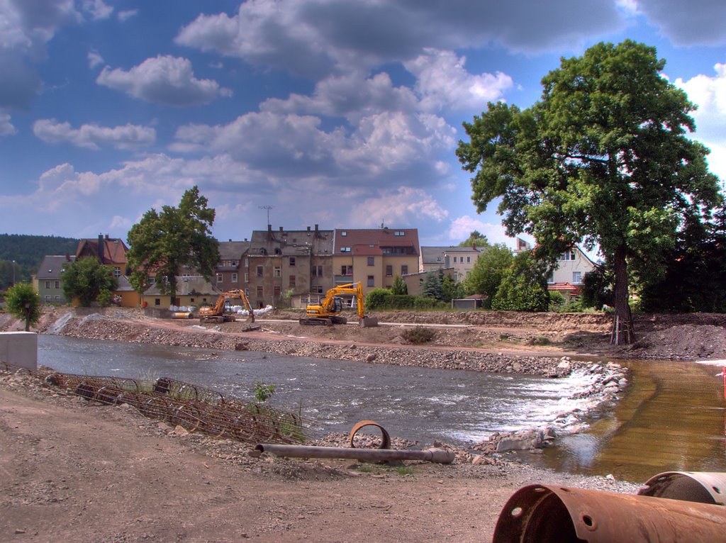 Baustelle - Hochwasserschutzmassnahme by © CANONIER