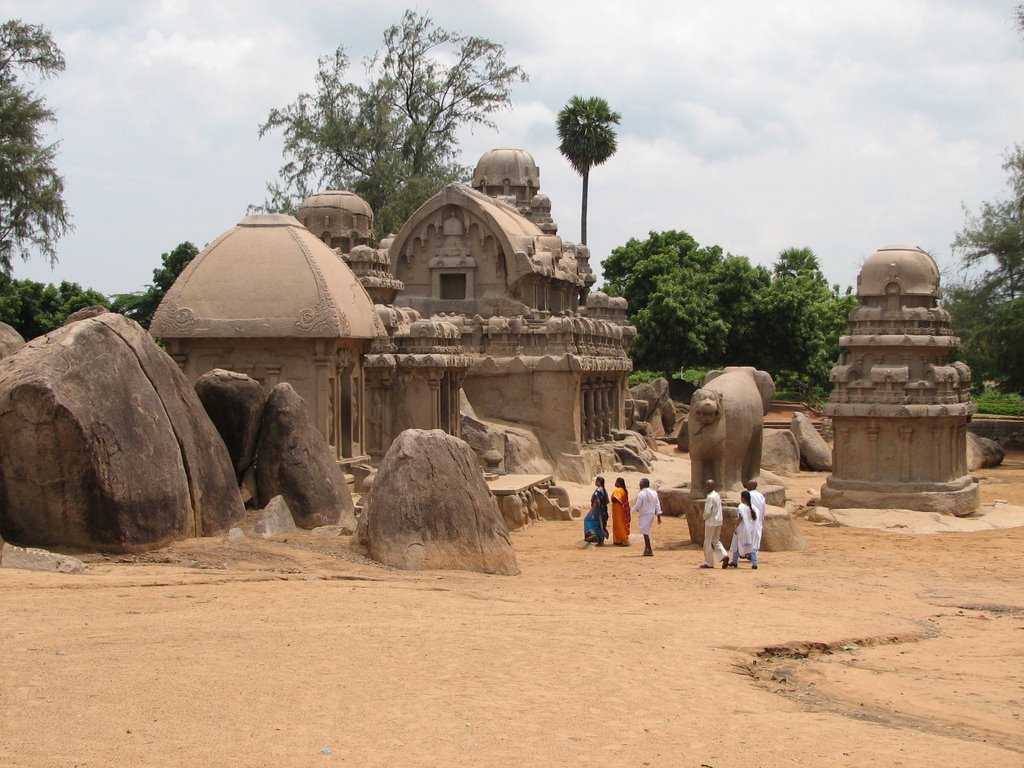 Five Rathas, Mahabalipuram by Bimal Dalela