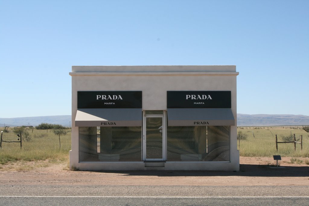 PRADA ART INSTALLATION-MARFA, TX by Thujone