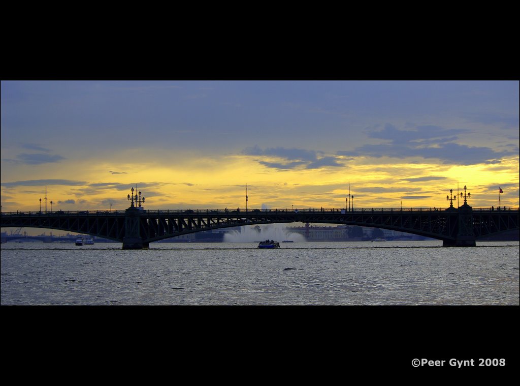 Trinity Leaf Bridge. St-Petersburg by Peer Gunt