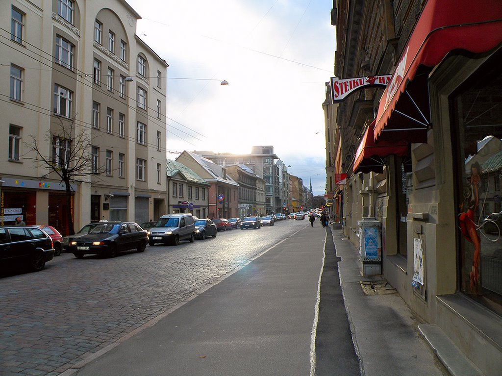 Riga, Terbatas street. 2008. Рига, ул. Тербатас by inpastel