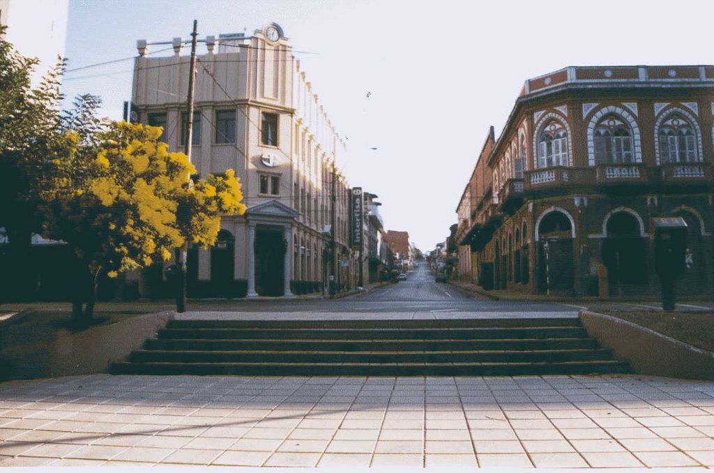 Plaza uruguaya calle Paraguari y 25 de Mayo by Carlos Martinez B.