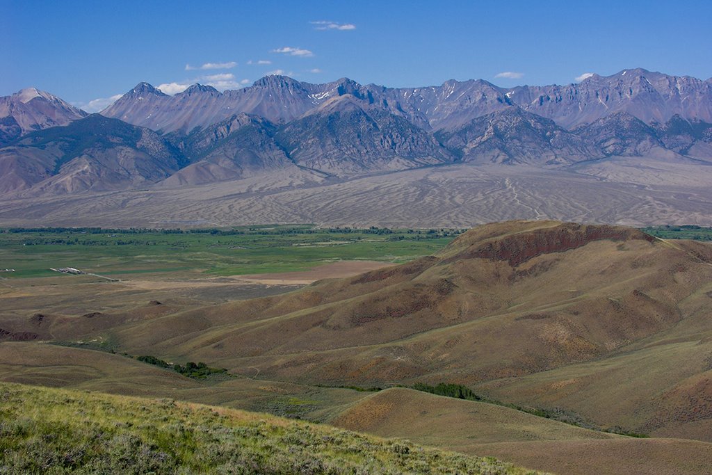 Lost River Range across the Big Lost River Valley by Ralph Maughan