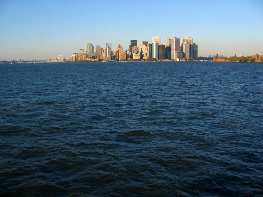 Downtown from the Staten Island Ferry by p0nNy