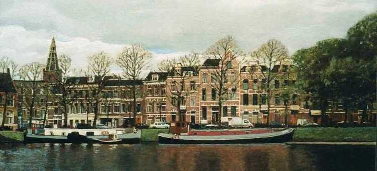 Preadiniussingel Groningen. Geschilderd in olieverf (Painted!) by Painter Jeroen