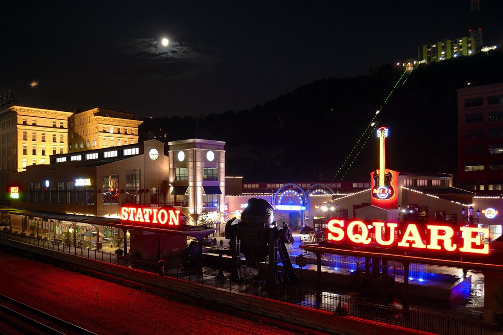 Station Square at Night by CokaKoehler