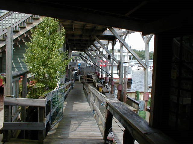 Shops along the South Haven Marina by wayneo64