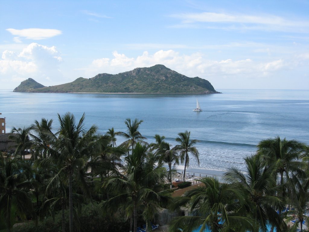 View of Deer Island from The Inn at Mazatlan by cravint