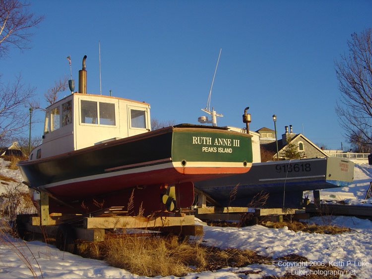 Peaks Island Lobster Boats by Keith P. Luke