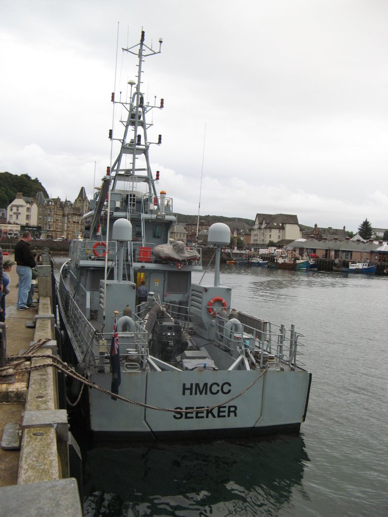 Customs Cutter in Port Oban Argyll by Watchkeeper