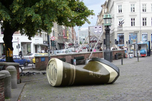 Beer can at Vesterbro Torv by worldtravelimages.ne…