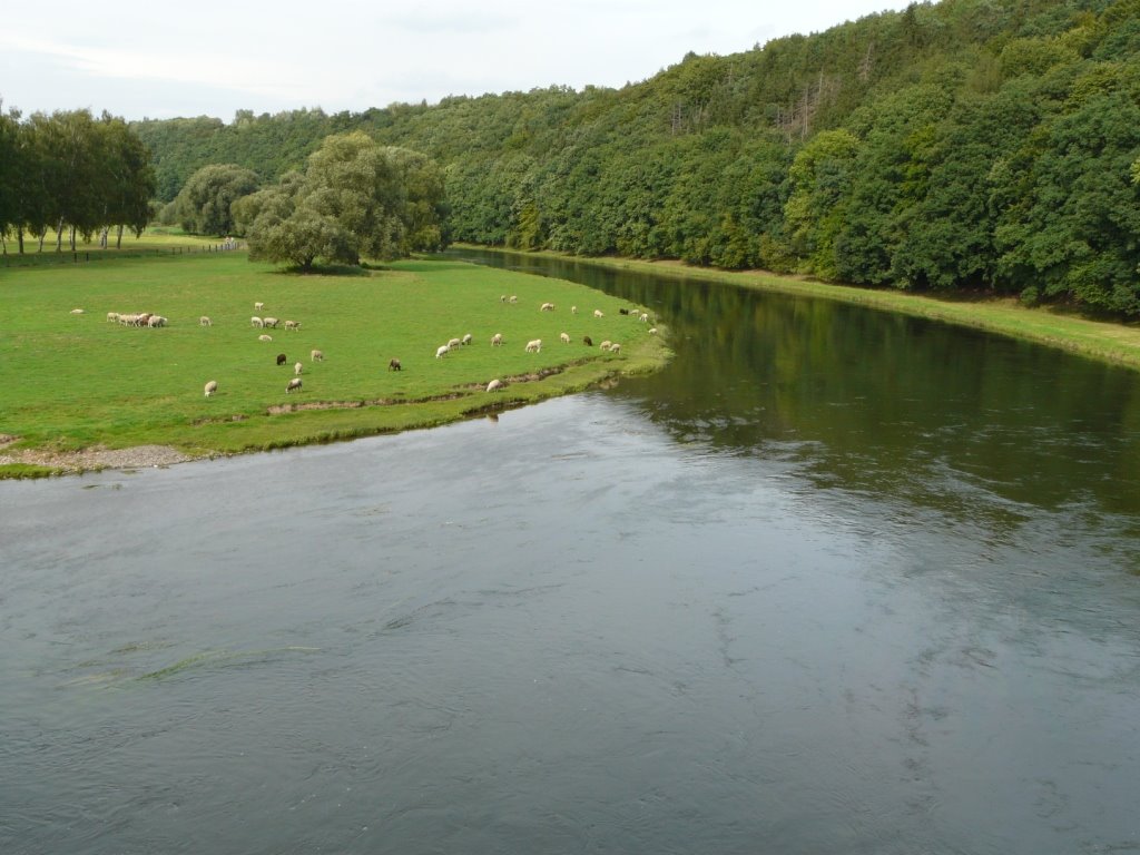 Fluss Fulda von der Brücke by chstas