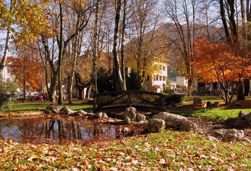 Giardini pubblici di Viale Dante a Tione di Trento by uvarossa