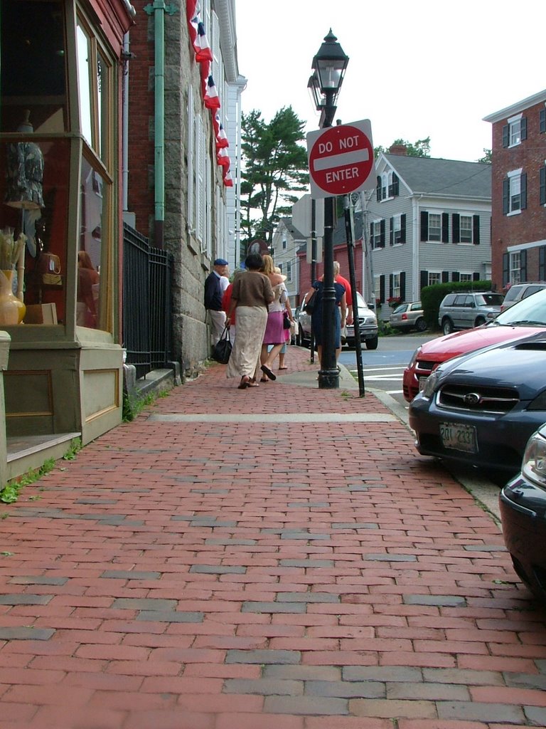 Marblehead Sidewalk by joefrogger