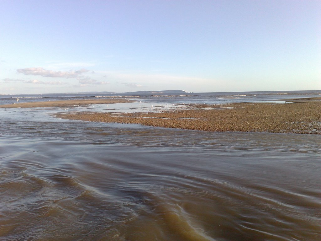 Mudeford towards the Isle of Wight by dunkindiver