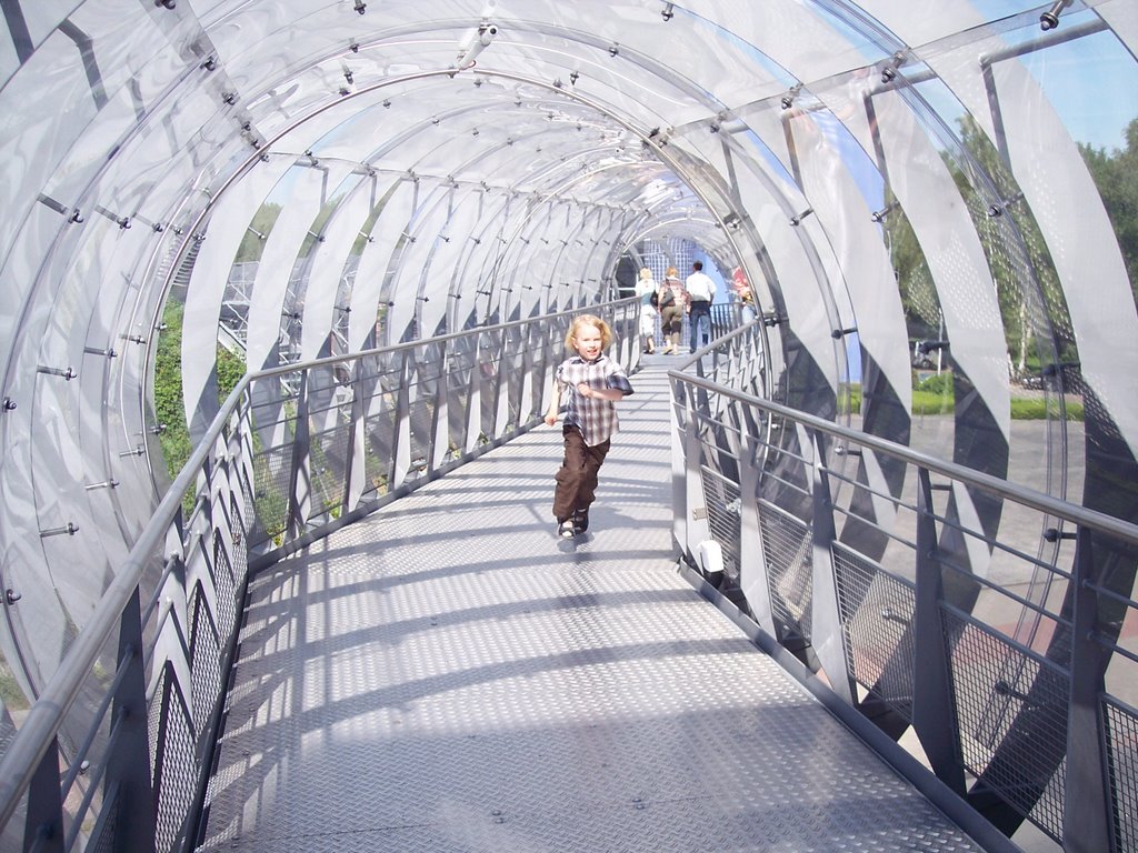 Bremen, Fußgängerbrücke am Science Center by gerdb