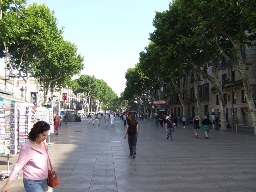 Downtown Barcelona Spain 5/06 by Michael Kunze